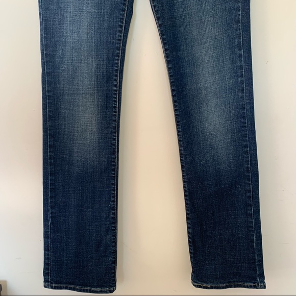 Levi’s Women Size 8 (29) Jeans Mid Rise Straight Slight Curve Stretch Blue - Picture 5 of 12